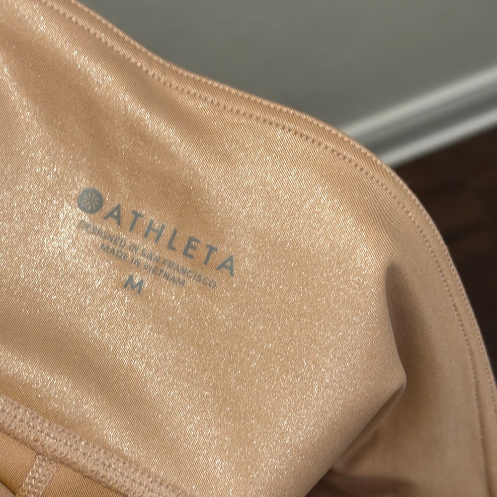 Athleta Shimmering Beige Top